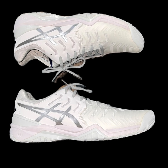 Asics Other - NWT ASICS Gel-Resolution 7 white shoes men’s size 12